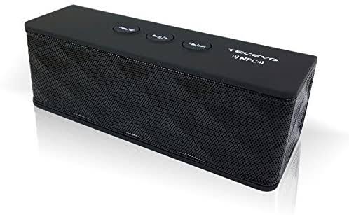TECEVO T4 NFC Bluetooth Wireless Speaker with NFC Pairing and Microphone - 6W RMS - Black