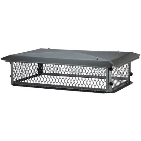 HY-C BBT1753K-10W BigTop Multi-Flue Black Galvanized-Steel Chimney Cap (17 inch x 53 inch)