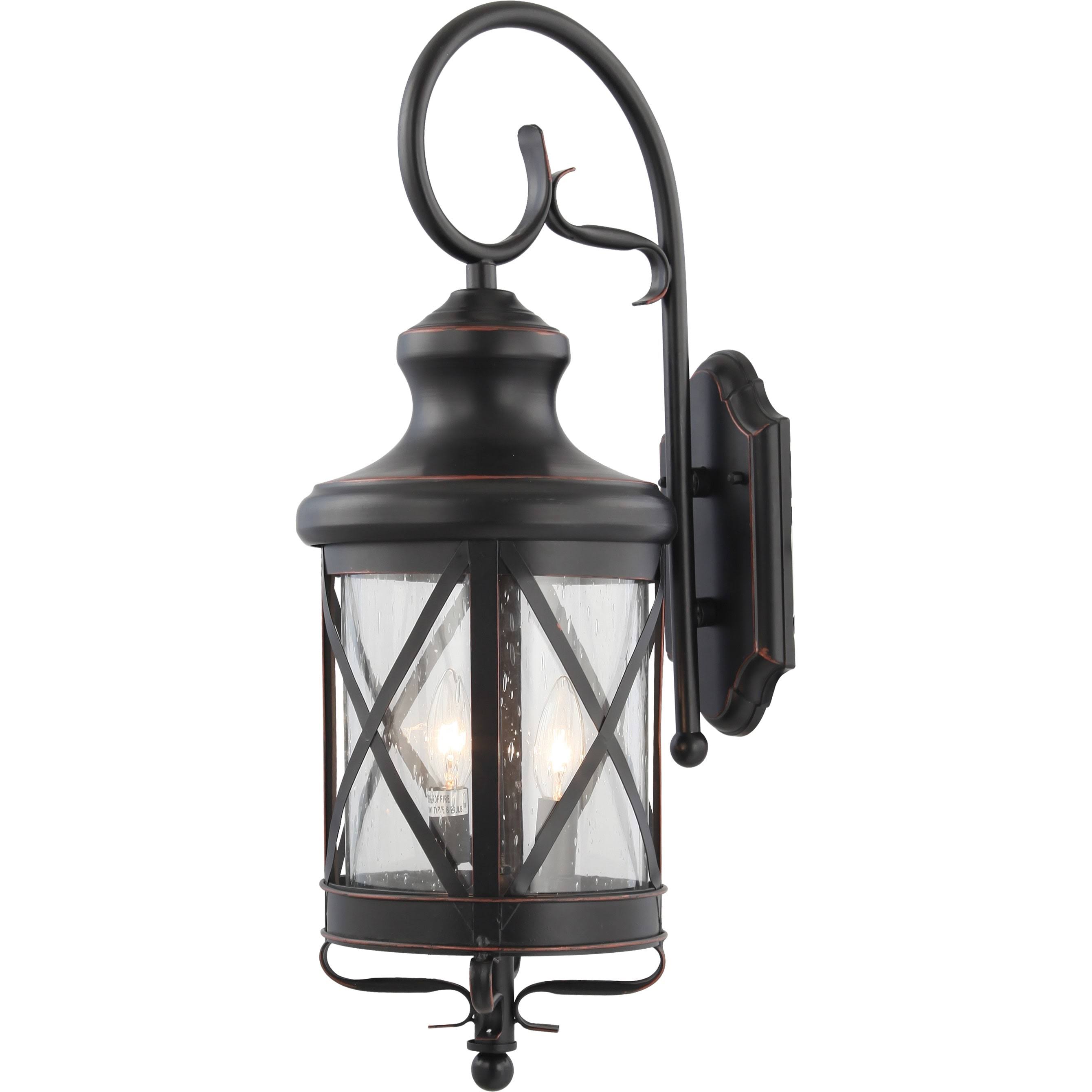 Volume Lighting V8682 2 Light 21x22 Tall Outdoor Wall Sconce Black Copper