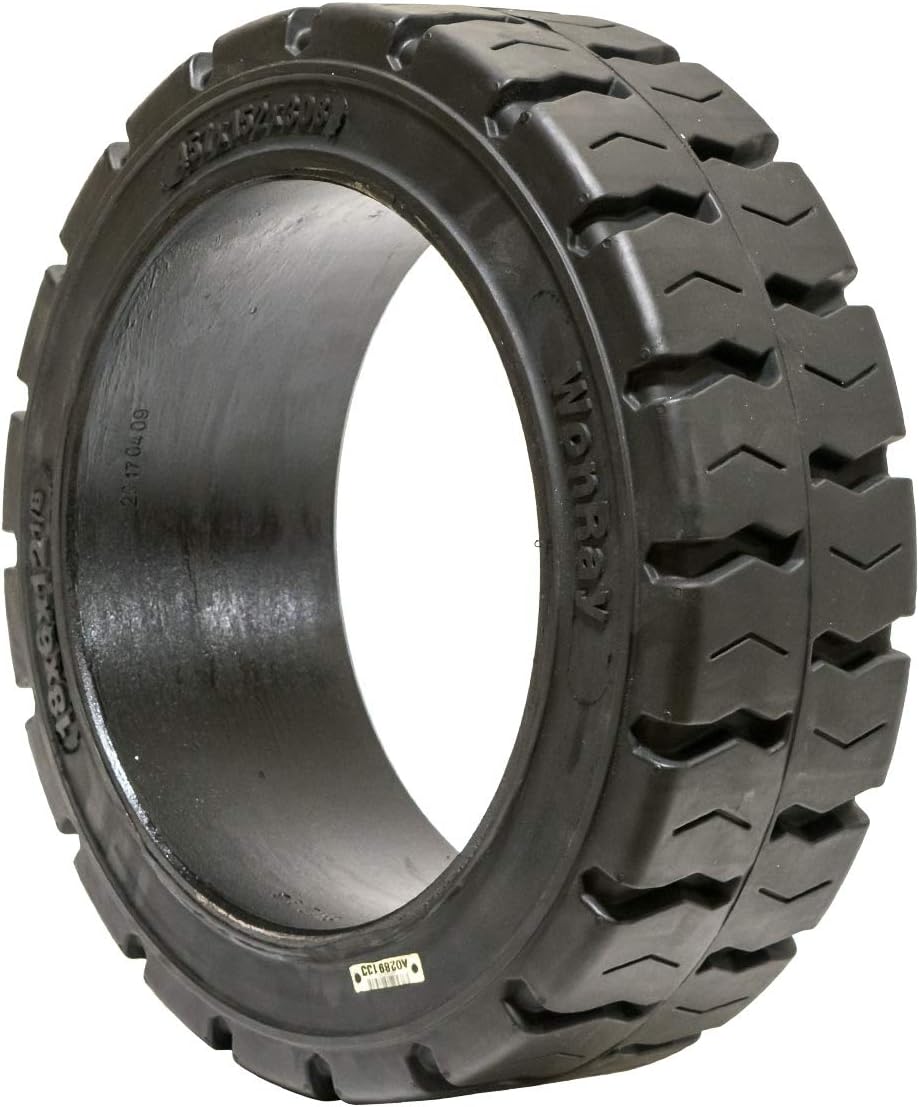 Set of 2 18x6x12.125 18x6x12 1/8 Solid Press-On Traction Forklift Tire 18612