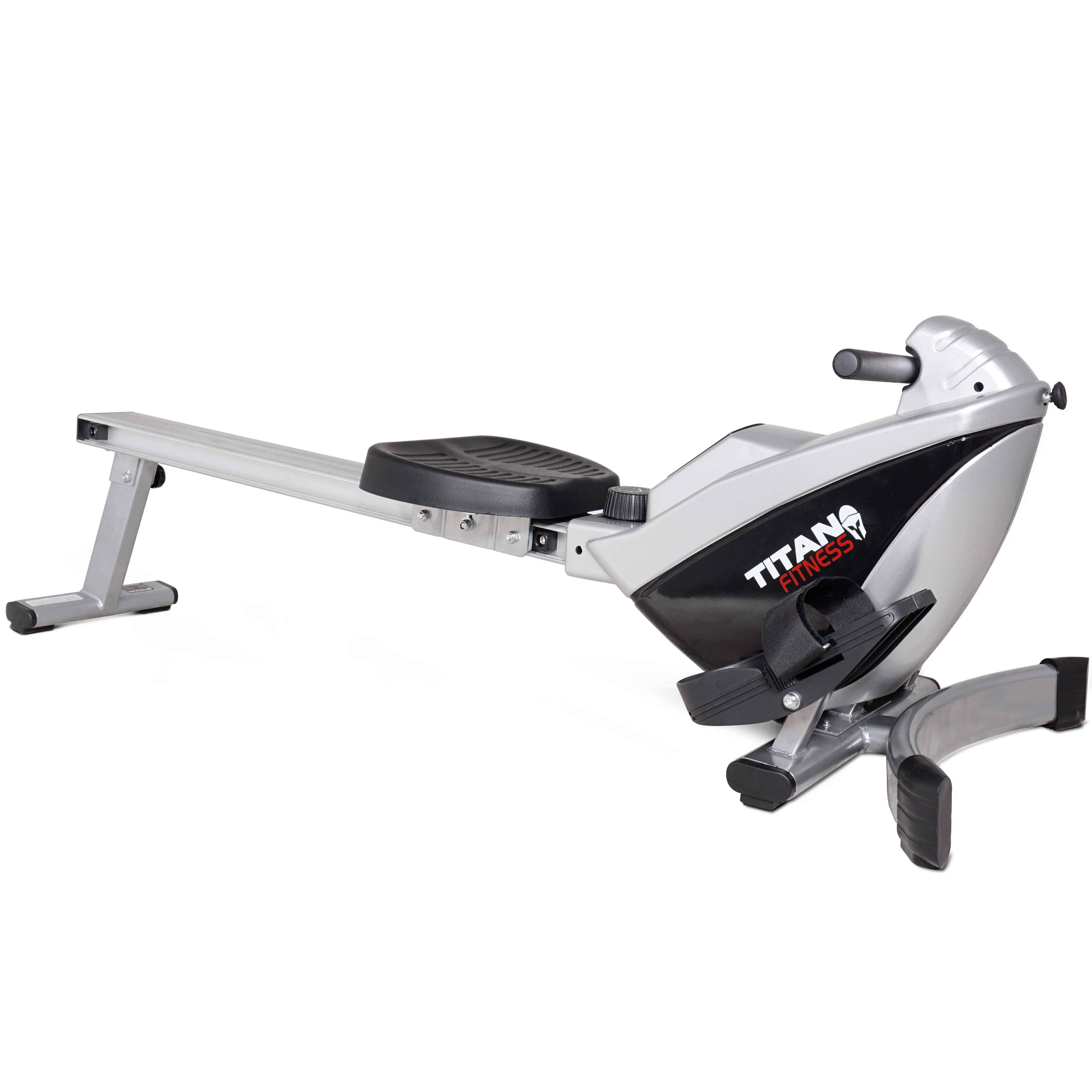 Titan Adjustable Magnetic Resistance Rowing Rower Machine Folding w/ LCD Screen