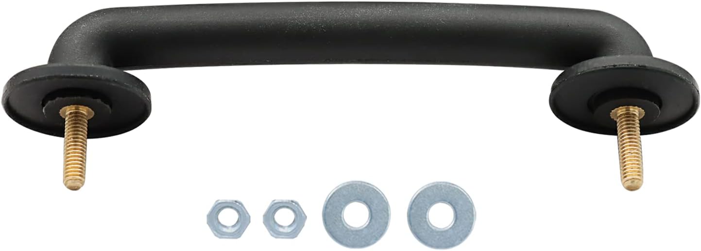 Front Windshield Hold Down Bracket,Strap Hood Footman Loop Replace 55176422 Hood Accessories Compatible with 1997-2006 Jeep Wrangler TJ,2007-2018 Jeep Wrangler JK Strap Hood Loop Bracket Hood Handle.