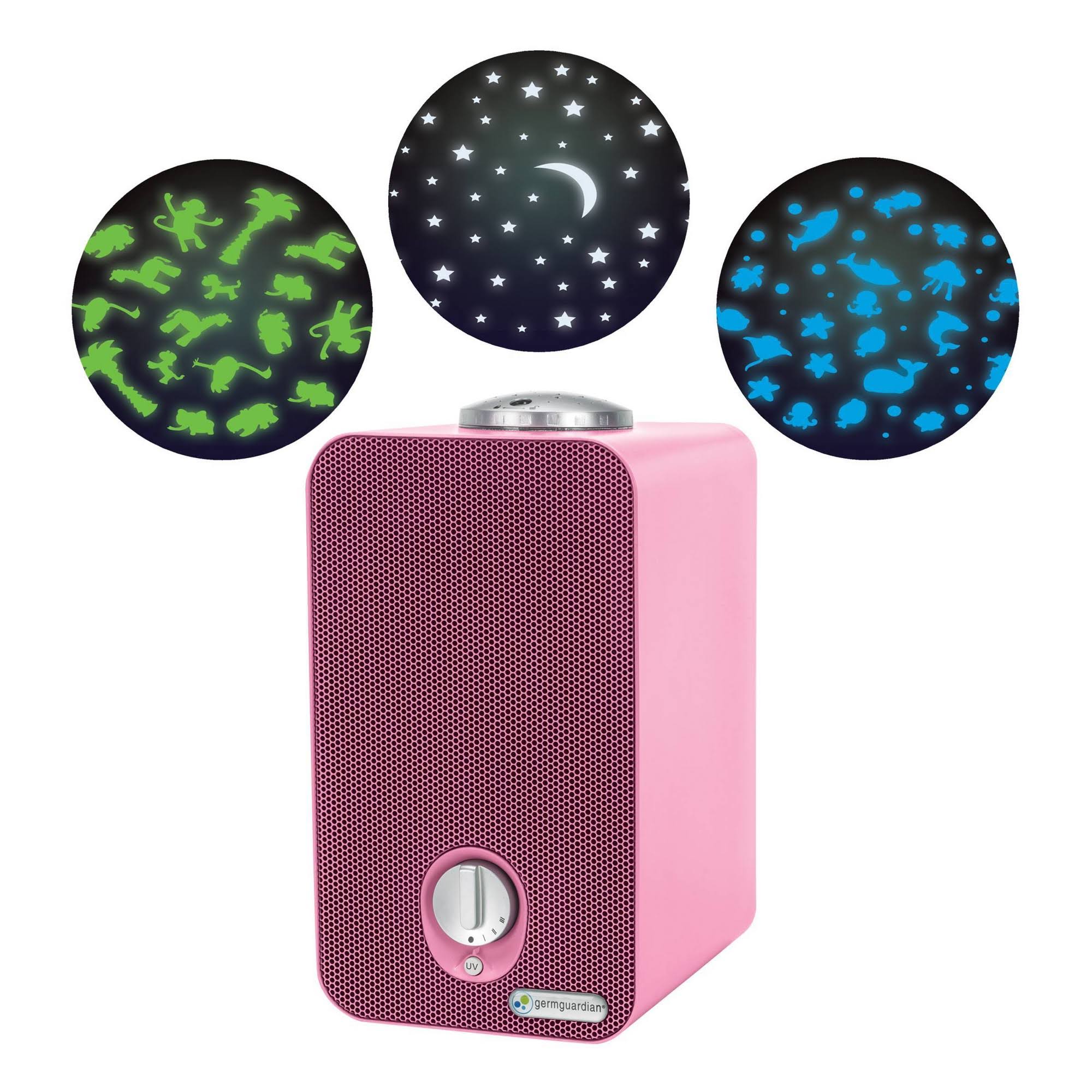 GermGuardian AC4150PCA 4-in-1 Night, Night Air Purifier with HEPA Filter - Pink