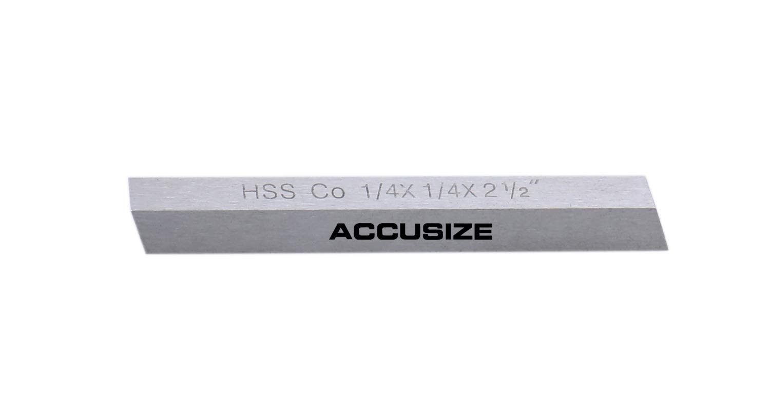 Accusize Industrial Tools 1/4'' x 1/4'' x 2-1/2'' (Width x Height x Oal) H.S.S. Plus 5% Cobalt Lathe Tool Bit, 10 Pc Set, 5095-0012X10