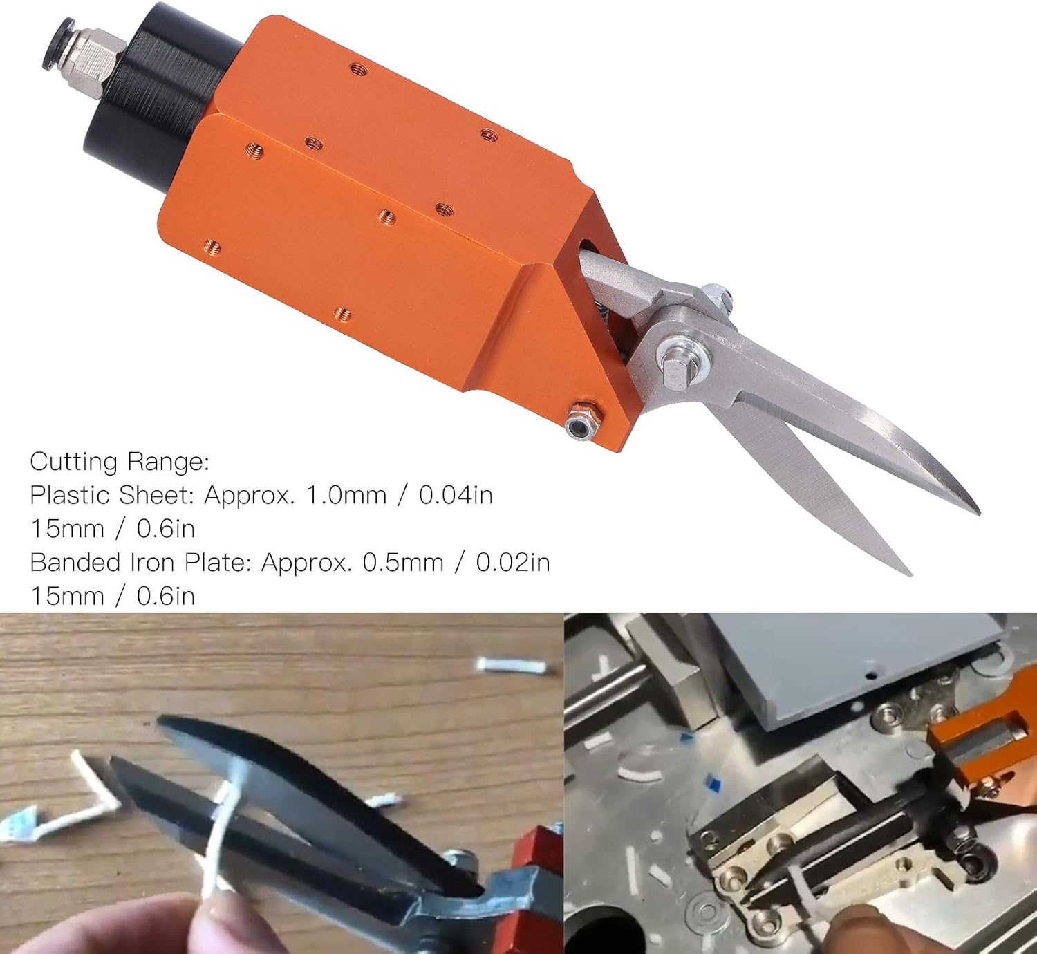 Air Nipper Pneumatic Scissors Metal Sheet Shear Gauge Cutting Machine AM‑10‑100S