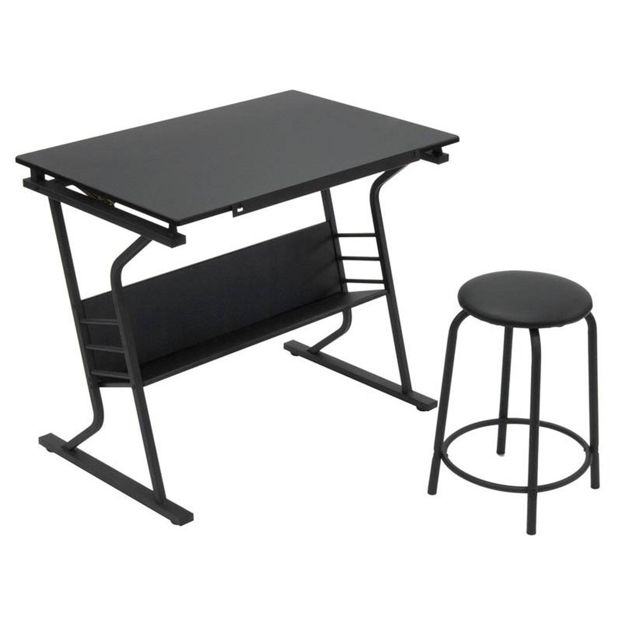 Studio Designs Black Eclipse Table with Stool