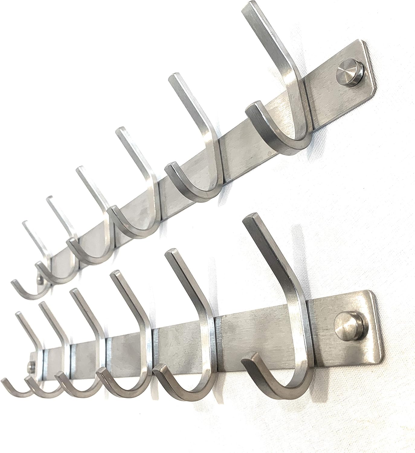Heavy Duty Stainless Steel Coat Rack (2 Pack) Pack of 2