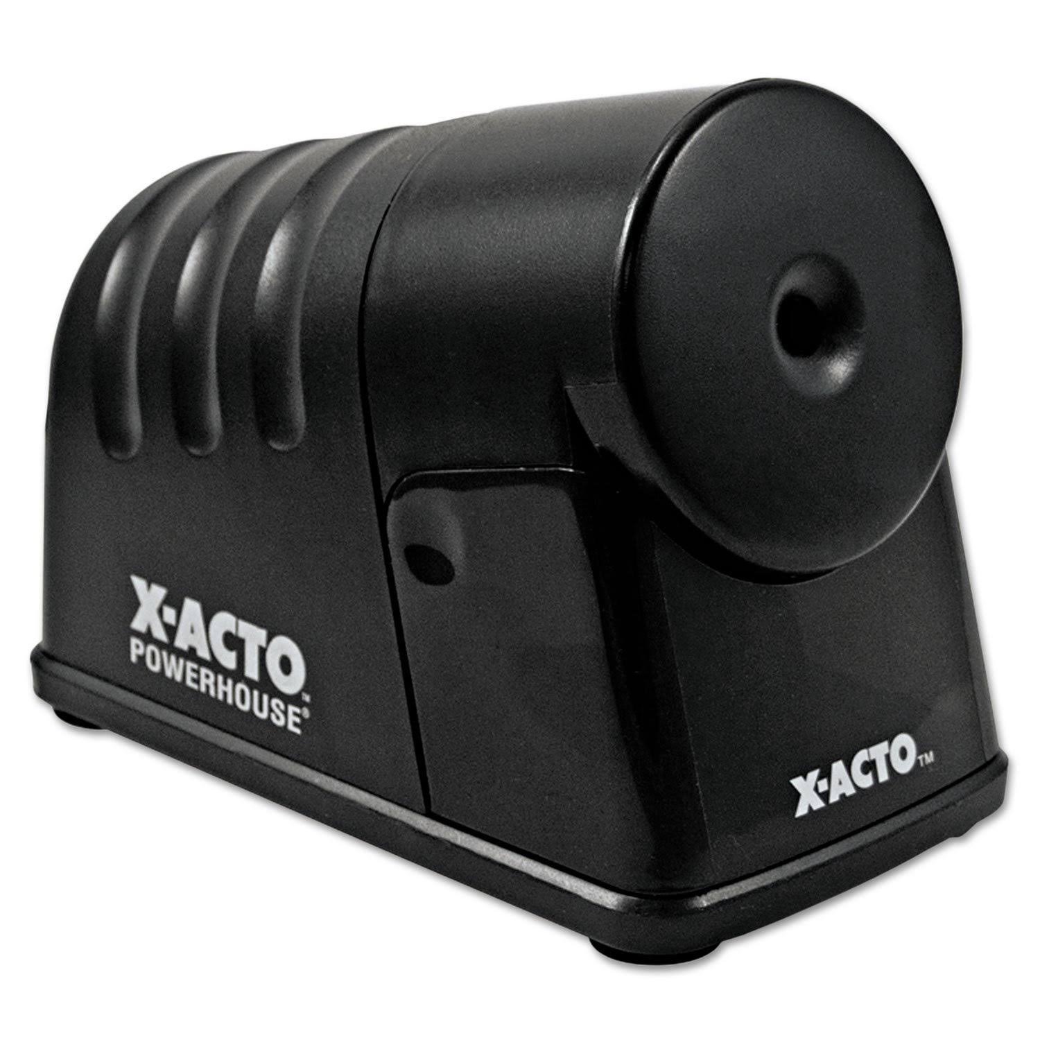 X-Acto Powerhouse Desktop Electric Pencil Sharpener, Black - EPI1799