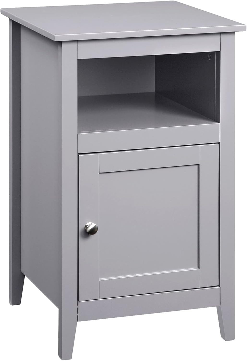Convenience Concepts Designs2Go Storage Cabinet End Table with Shelf, Gray Pack of 2
