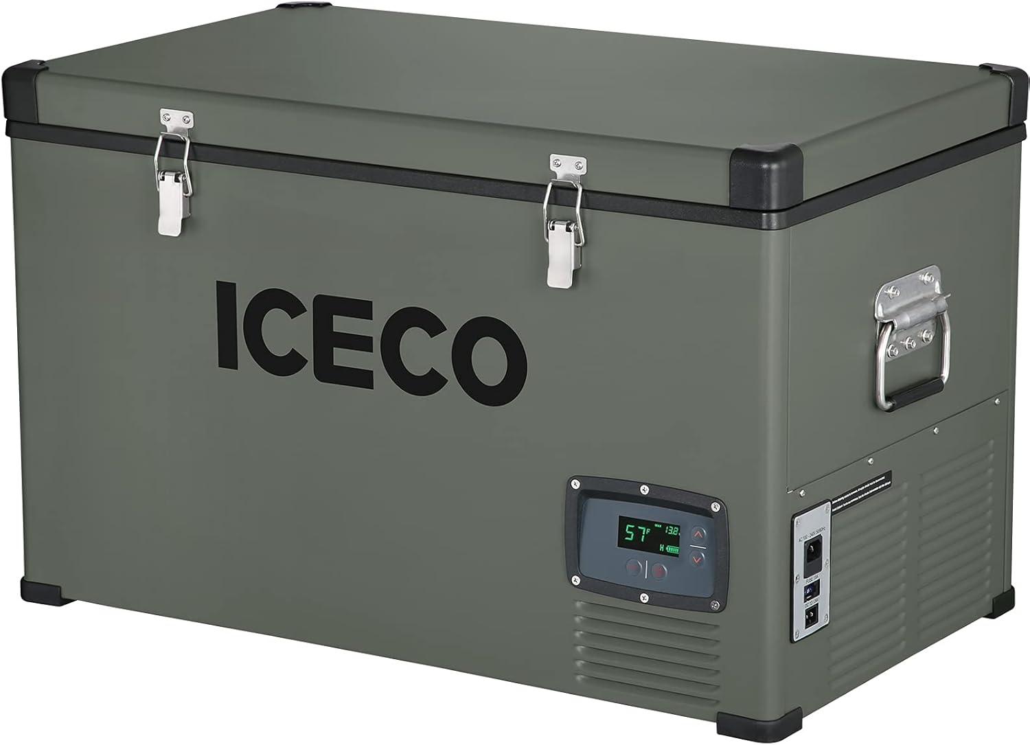 ICECO VL74 Single Zone Portable Refrigerator with SECOP Compressor, 74 Liters Chest Freezer, DC 12/24V, AC 110-240V, 0℉ to 50℉, Home & Car Use (without Insulate Cover)