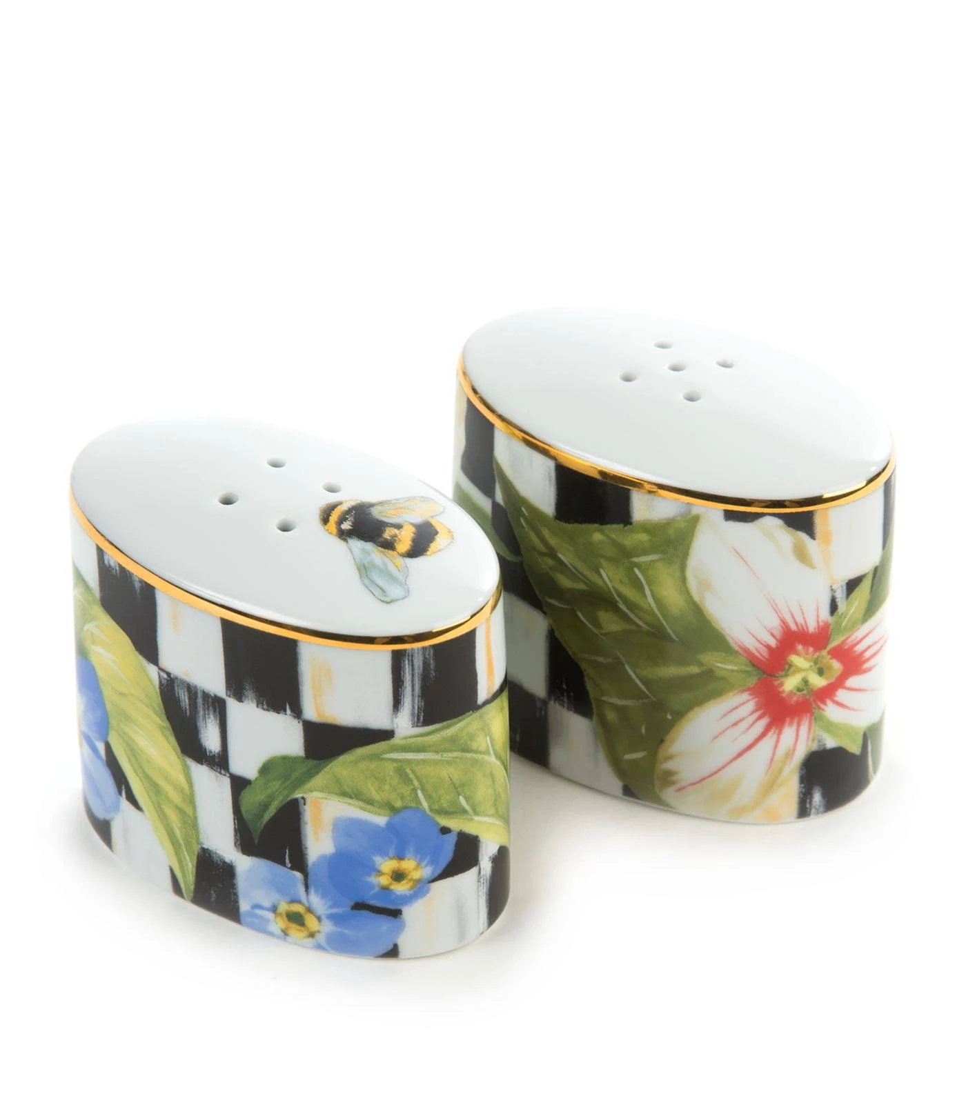 MacKenzie-Childs Thistle u0026 Bee Salt u0026 Pepper Set