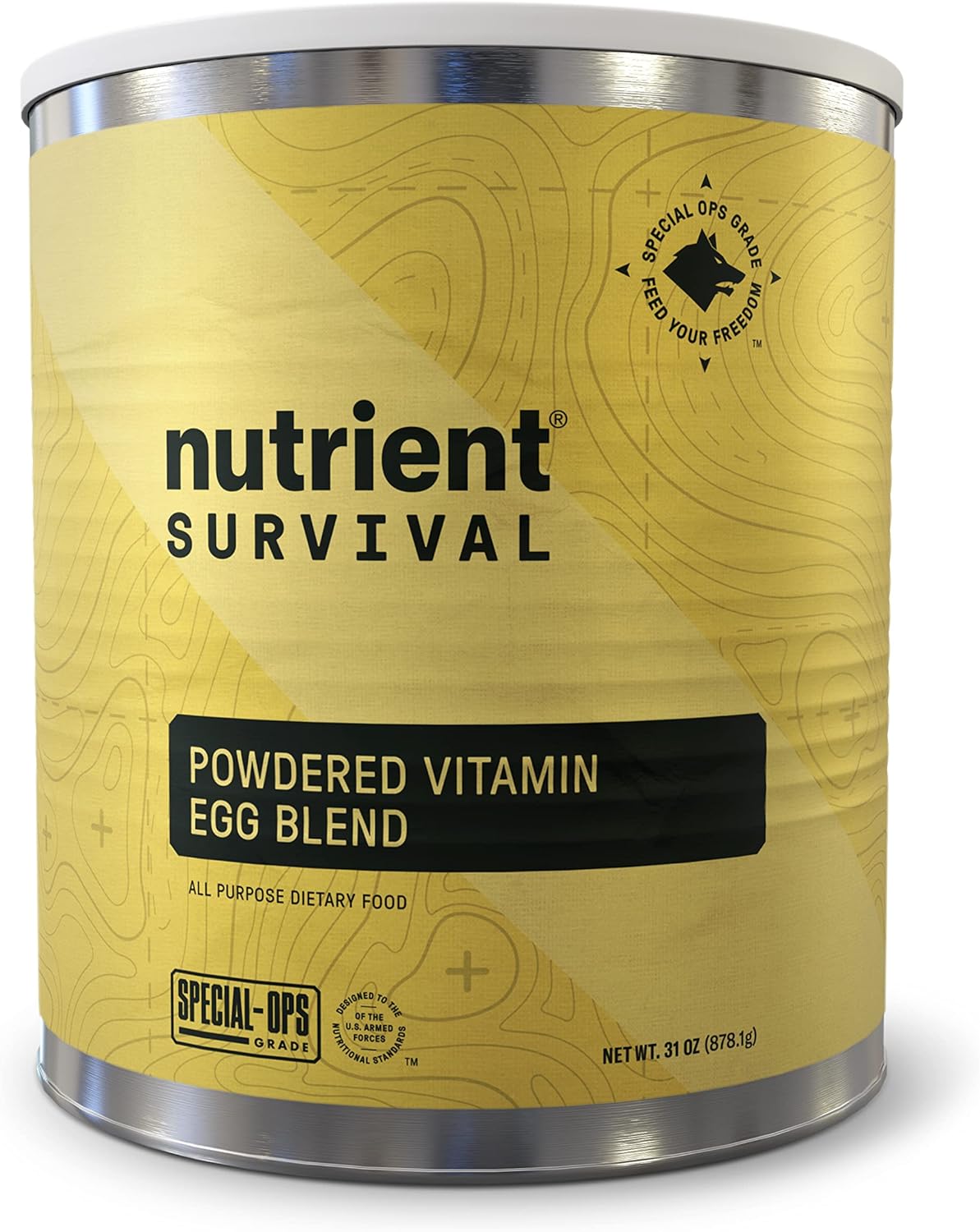 Nutrient Survival Powdered Vitamin Eggs #10 Can | Camping and Survival Food Pack of 2