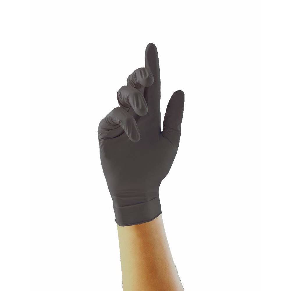 Unigloves Black Pearl Powder Free Disposable Nitrile Gloves - Medium