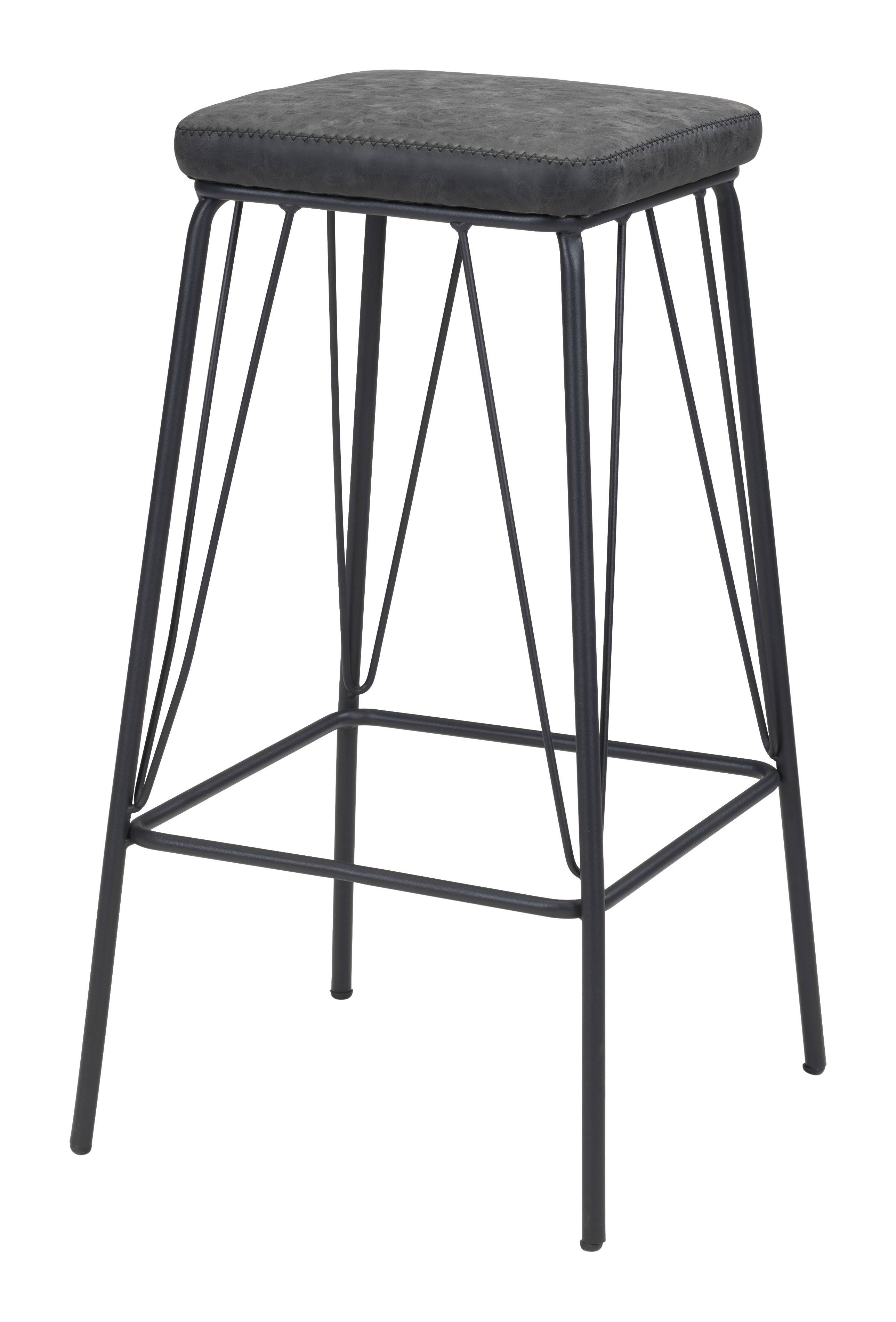 Zuo Samuel Barstool Vintage Black