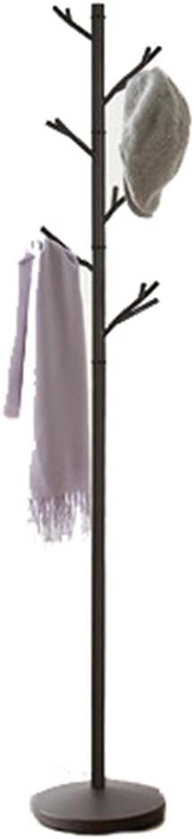 COAT RACK Vertical Metal Space Home Single Pole Hanger (Color : Black)