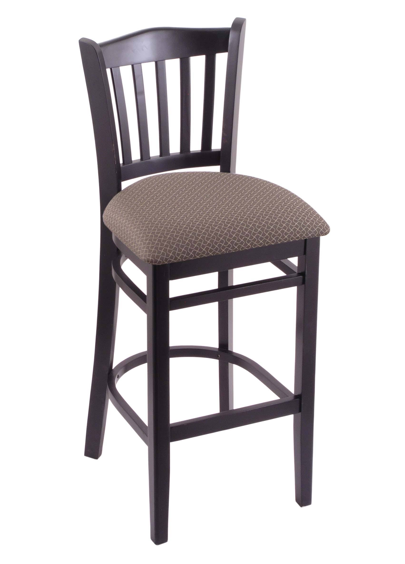 Holland Bar Stool 3120 30x22 Stool with Black Finish, Axis Truffle Seat