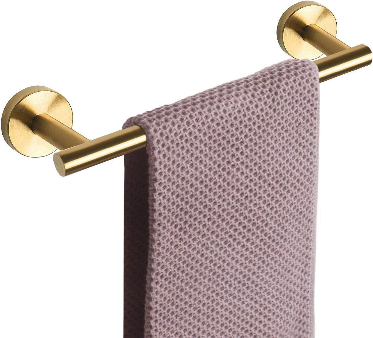 NearMoon Bathroom Towel Bar, Bath Accessories Thicken Stainless Steel Shower Towel Rack for Bathroom, Towel Holder Wall Mounted (Brushed Nickel, 16 Inch)