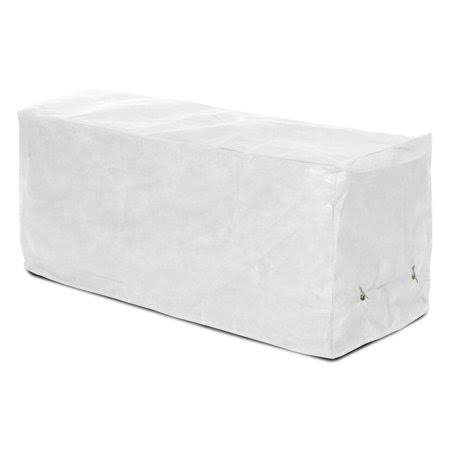 KoverRoos 96x22Wx25x22Dx36x22H Weathermax Backless Bench Cover - White