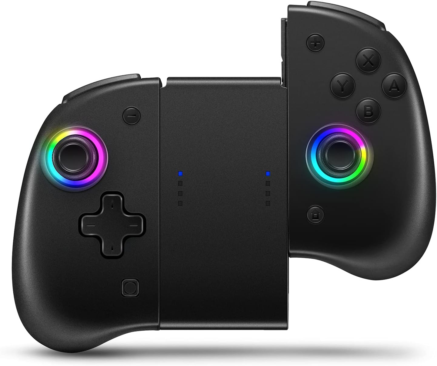 binbok Joypad Controller, Wireless Joycon Support 8 Color Adjustable LED, Wake-up Function with Dual Vibration/Gyroscope axis/Back Button, L/R Controller Joypad for Switch (Update Version)