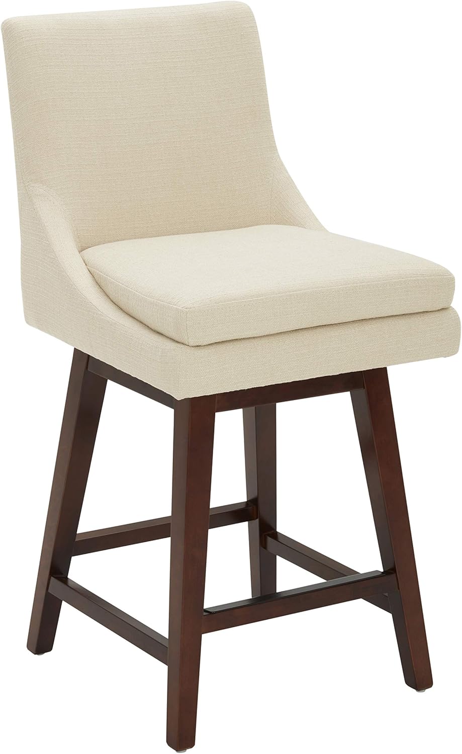 Amazon Brand – Stone & Beam Alaina Contemporary High-Back Swivel Seat Counter Stool, 39