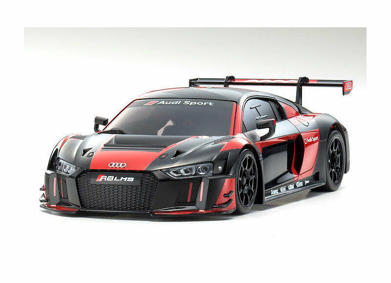 Kyosho KYOMZP234BKR-B Audi R8 LMS 2016 Black/Red Body Set, for MR-03W-MM