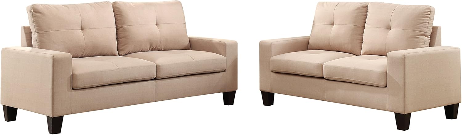 ACME Platinum II Sofa & Loveseat - 52735 - Gray Linen