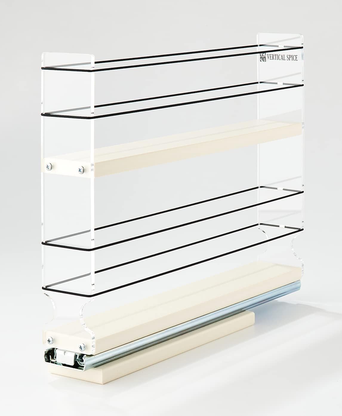 Vertical Spice - 2x2x14 DC - Spice Rack Narrow Space - 12 Capacity - Drawer Access