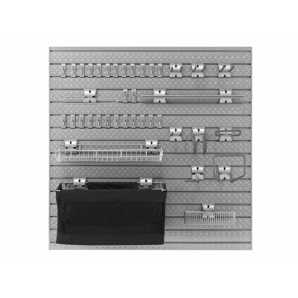 NewAge Products 40-Piece Steel Slatwall Accessory Kit