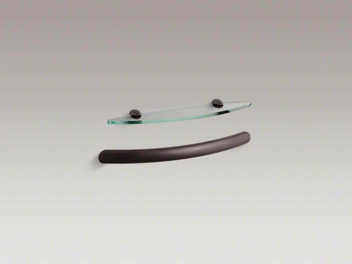 Kohler K-9459 Grab Bar and Shelf Kit Accessories from Sonata Col, Oil Rubbed Bronze (2BZ)