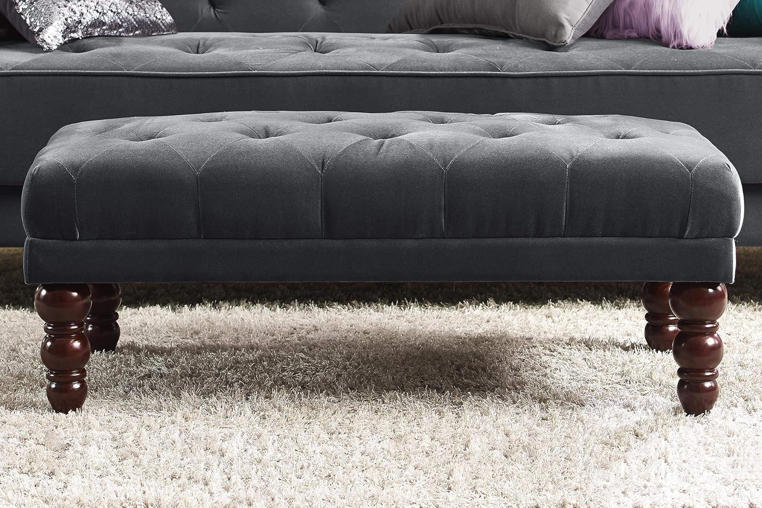 Novogratz Ottoman Gray Pack of 2