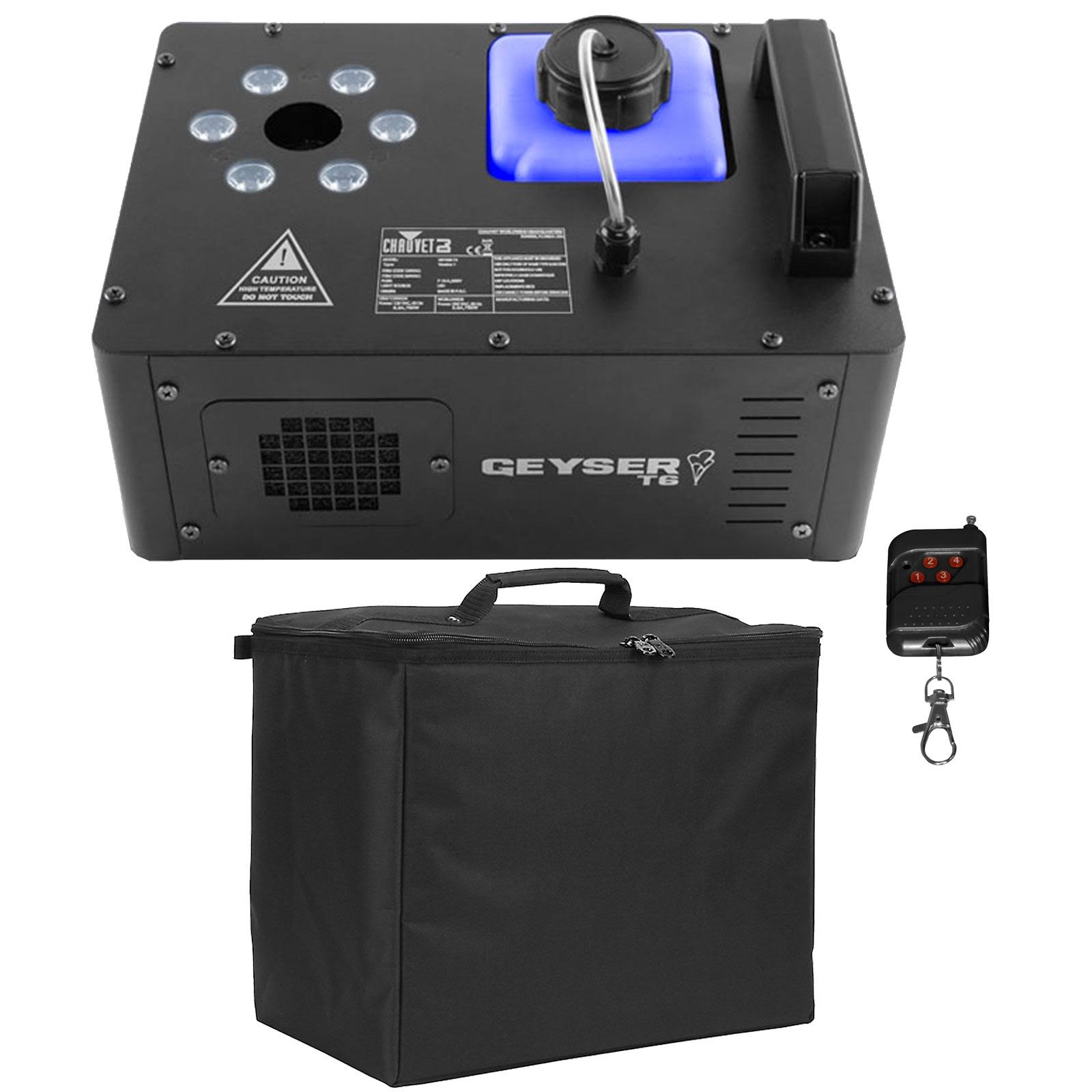 Chauvet DJ Geyser T6 Fog Machine with Padded Carry Case