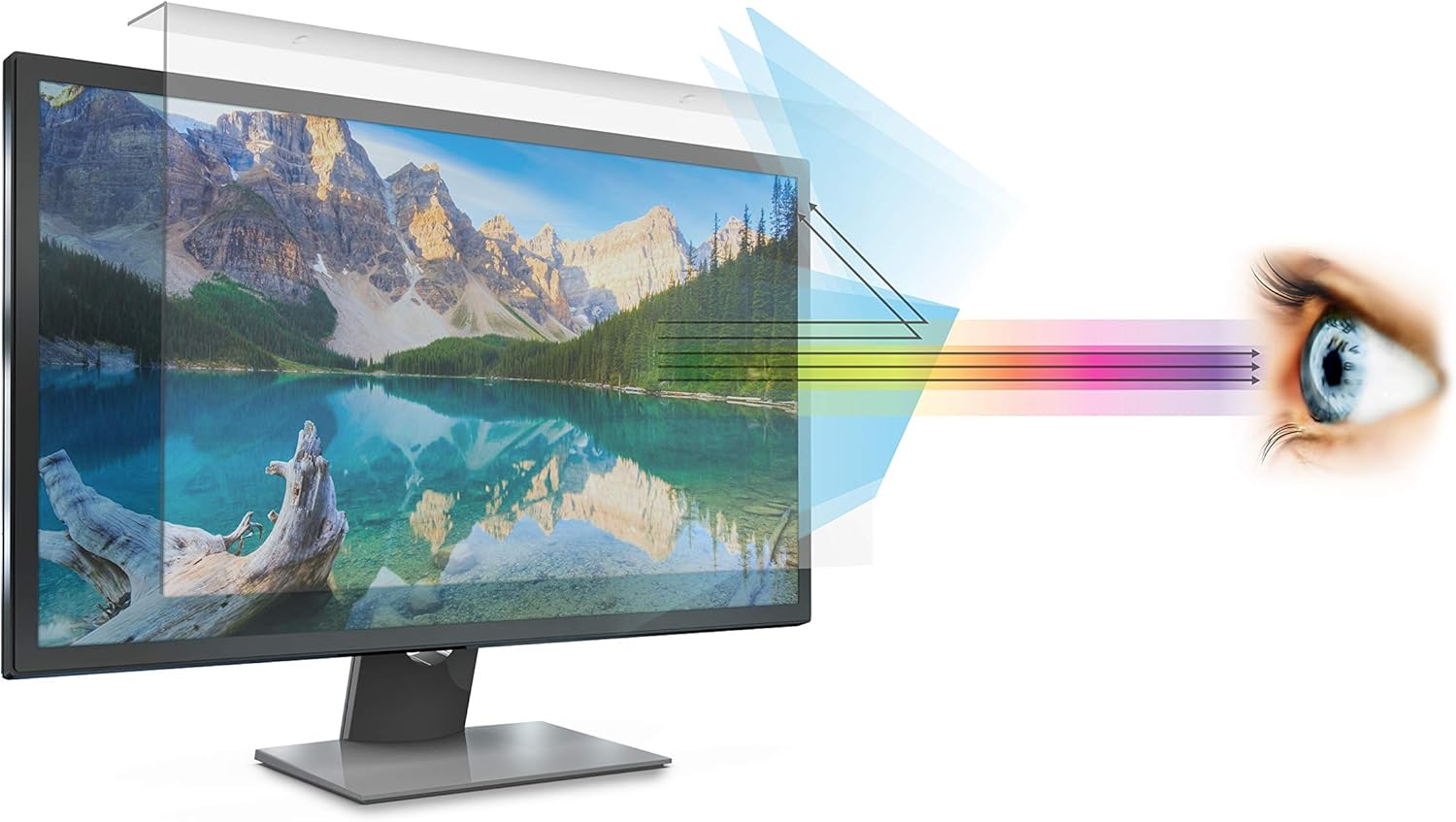 Anti Blue Light Screen Filter for 27 Inches Widescreen Desktop Monitor (Does NOT fit 27