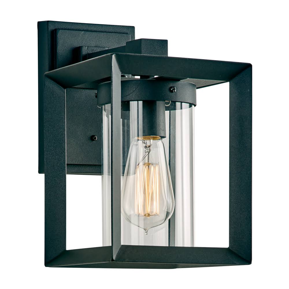 PLC Lighting 2911BK Sullivan S. Exterior Wall Light,black