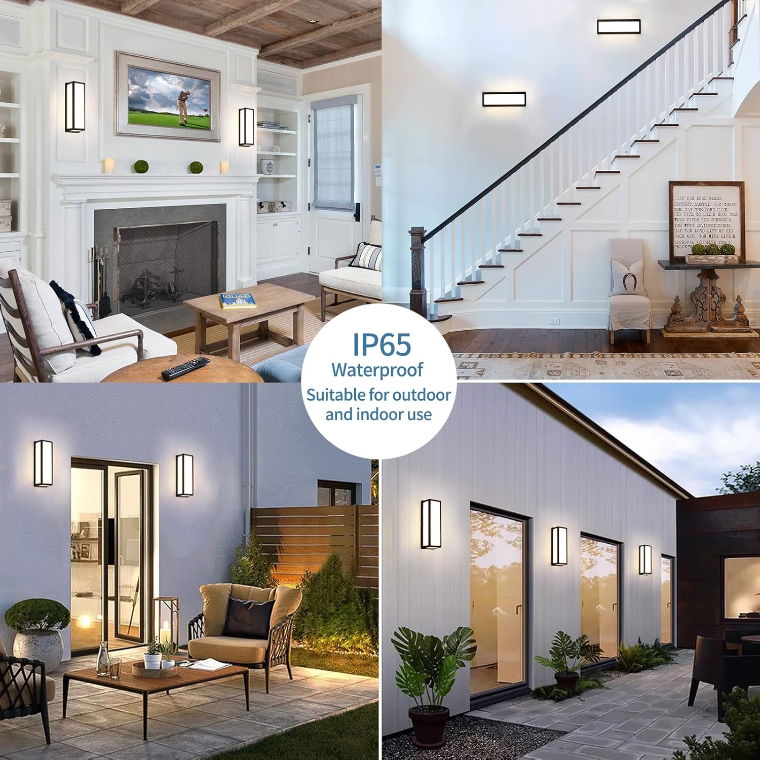 Rosysky Outdoor Wall Sconce Exterior Wall Light Fixtures LED 30W Wall Mounted Wall Lamp Modern Porch & Patio Wall Lights Suitable for Living Room,Courtyard,Garage,Stair,Terrace