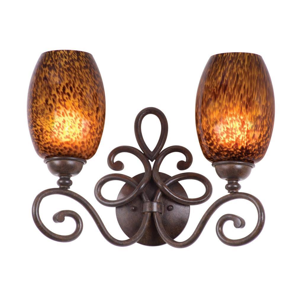 Kalco Amelie 2 Light Bath 5522AC/1438 (Antique Copper)