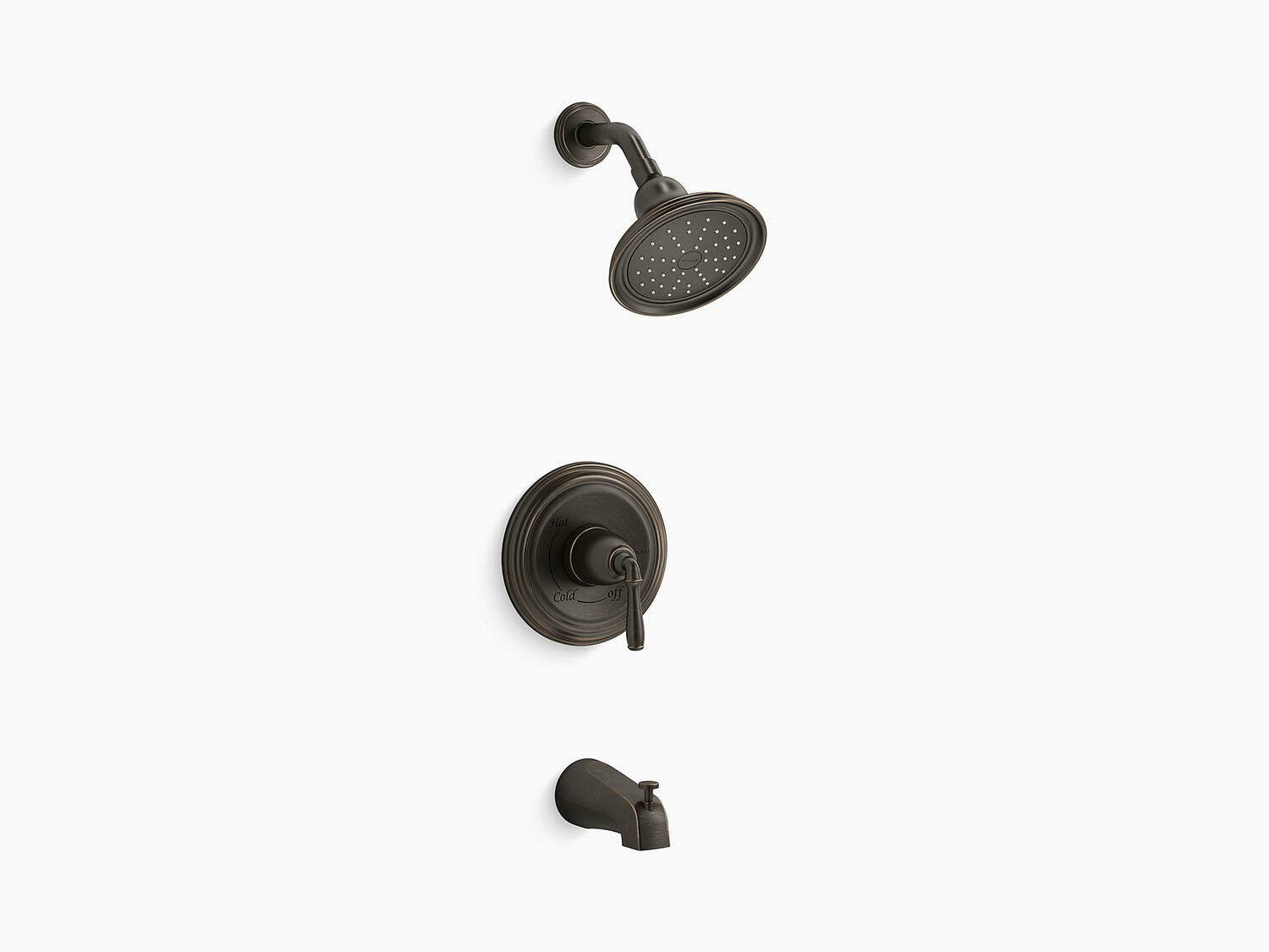 Kohler K-TS395-4SG Devonshire Tub and Shower Trim Package with 1.75 - Oil Rubbed Bronze (2BZ)