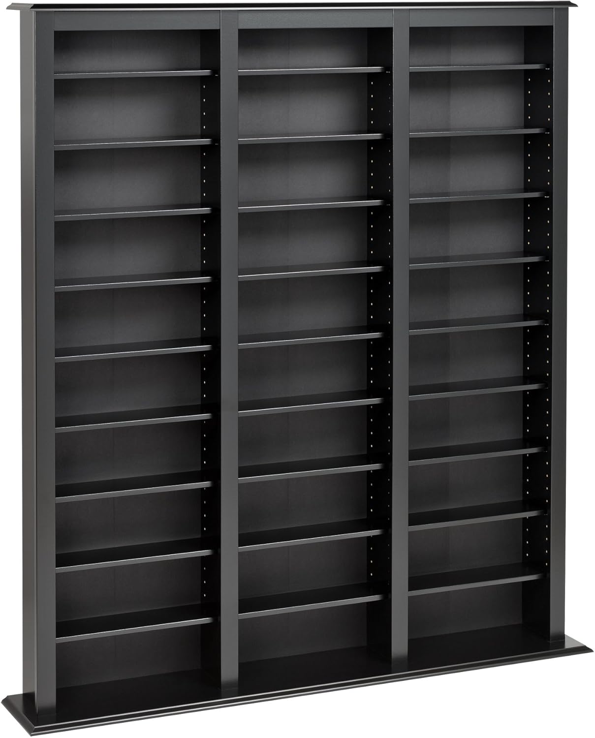 Prepac Triple Width Barrister Tower Storage Cabinet, Black