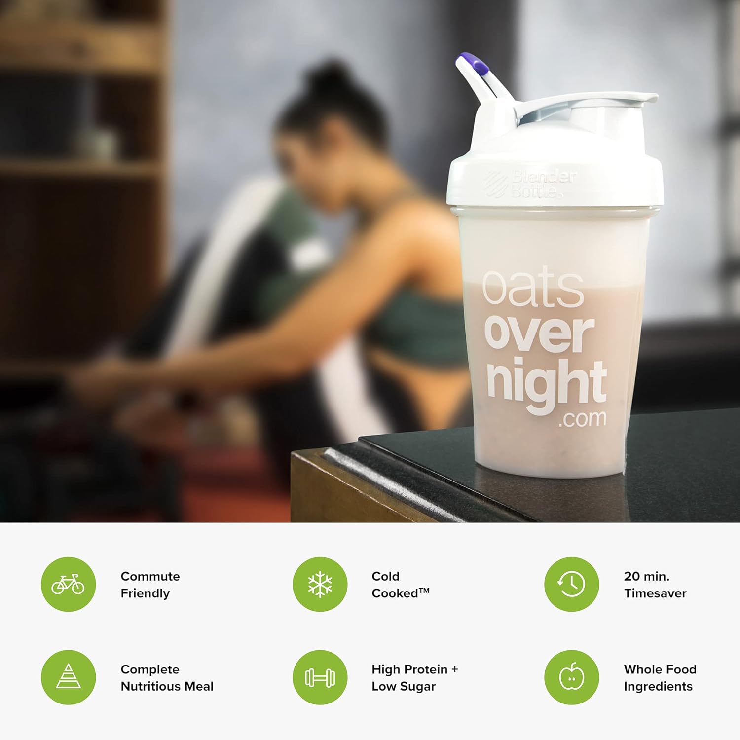 Oats Overnight - Party Pack Variety (16 Meals) High Protein, Low Sugar Breakfast Shake - Gluten Free, Non GMO Oatmeal (2.7oz per meal) Pack of 2