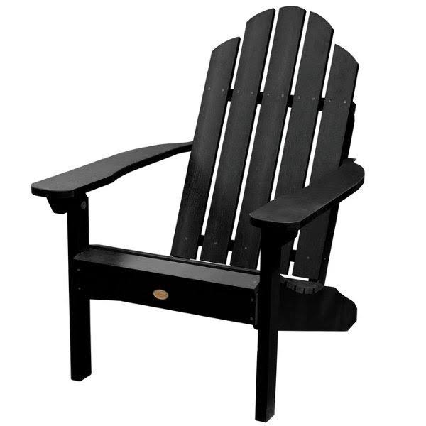Highwood USA Classic Westport Adirondack Chair with Folding Adirondack Ottoman Coastal Teak