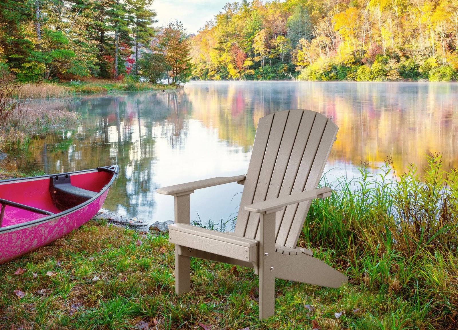 LuxCraft Recycled Plastic Lakeside Adirondack Chair