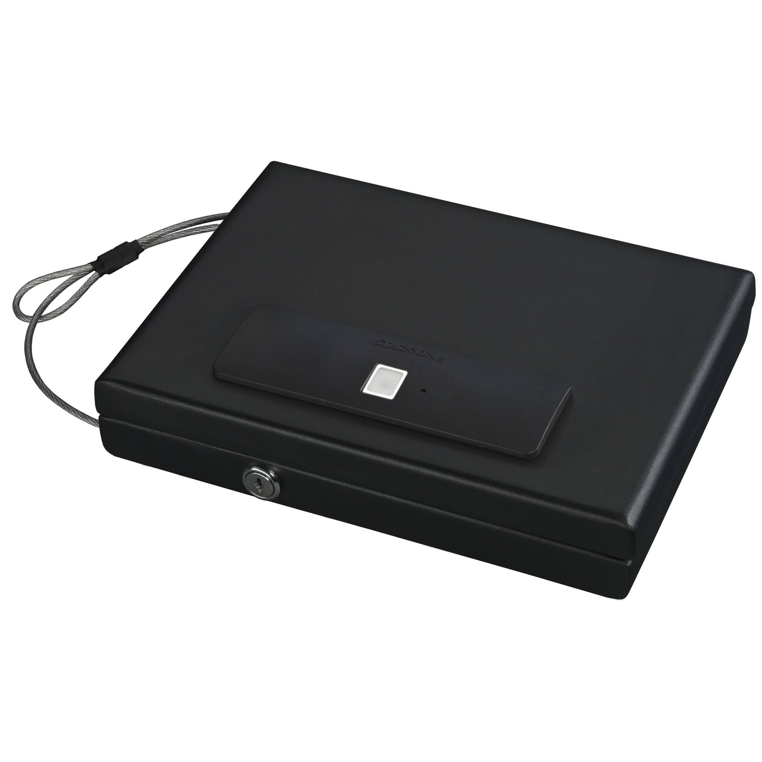 Stack-On Portable Case with Biometric Lock