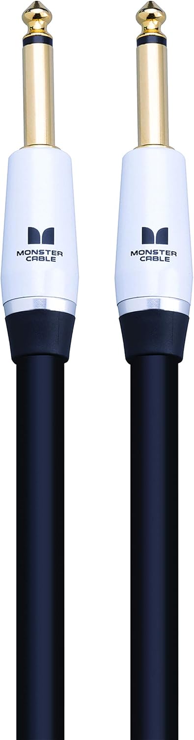 Monster Prolink Studio Pro 2000 Speaker Cable - Straight to Straight - 1/4 Inch Plugs, 12 feet Pack of 2