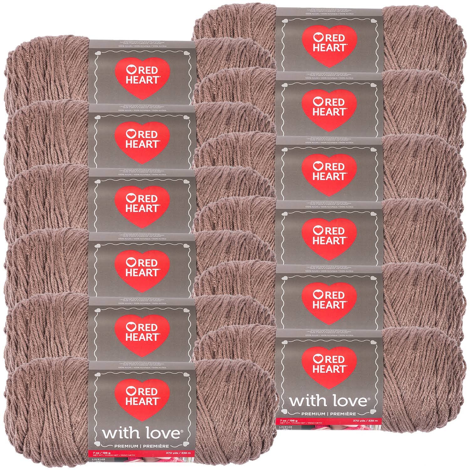 Red Heart Multipack of 12 Taupe with Love Yarn