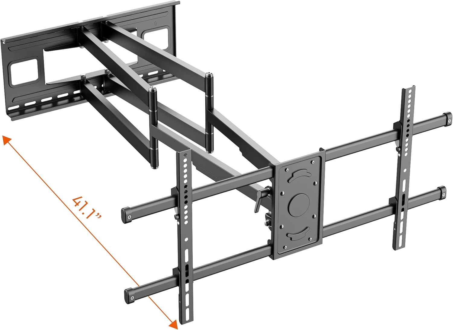 Long Arm TV Mount, Full Motion Dual Arm TV Bracket with 41.1 inch Extended Articulating Arm, TV Wall Mount fits 43-90 inch LED LCD Flat & Curved Screens, Holds up to 176lbs, Max VESA 800x400mm