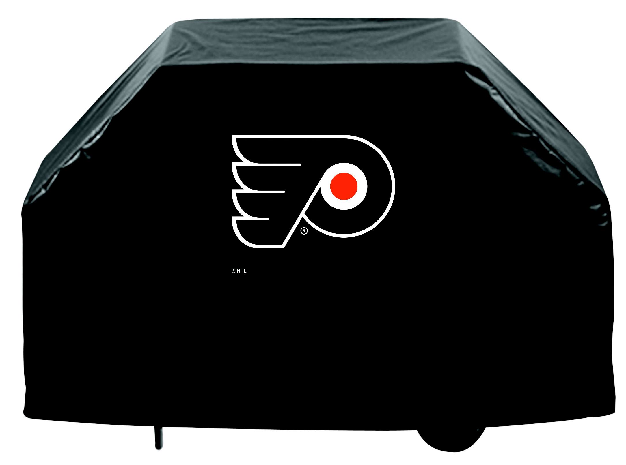 Philadelphia Flyers HBS Black Outdoor Heavy Duty Vinyl BBQ Grill Cover (72x22)