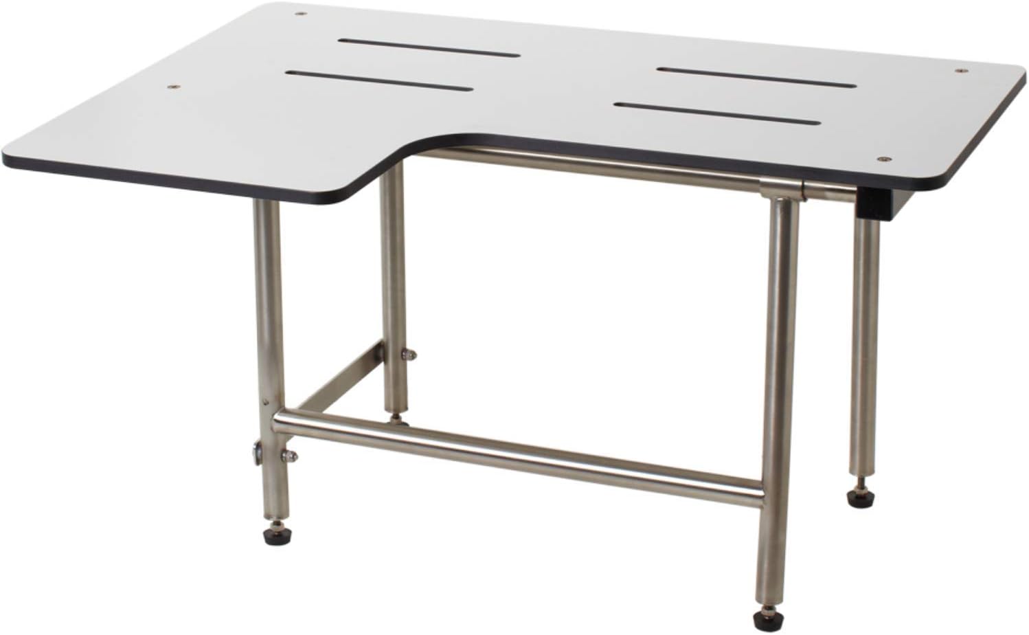 Seachrome Lift-Assist Transfer Shower Seat, L-Shaped Right-Hand, Wall Mounted, ADA, 26