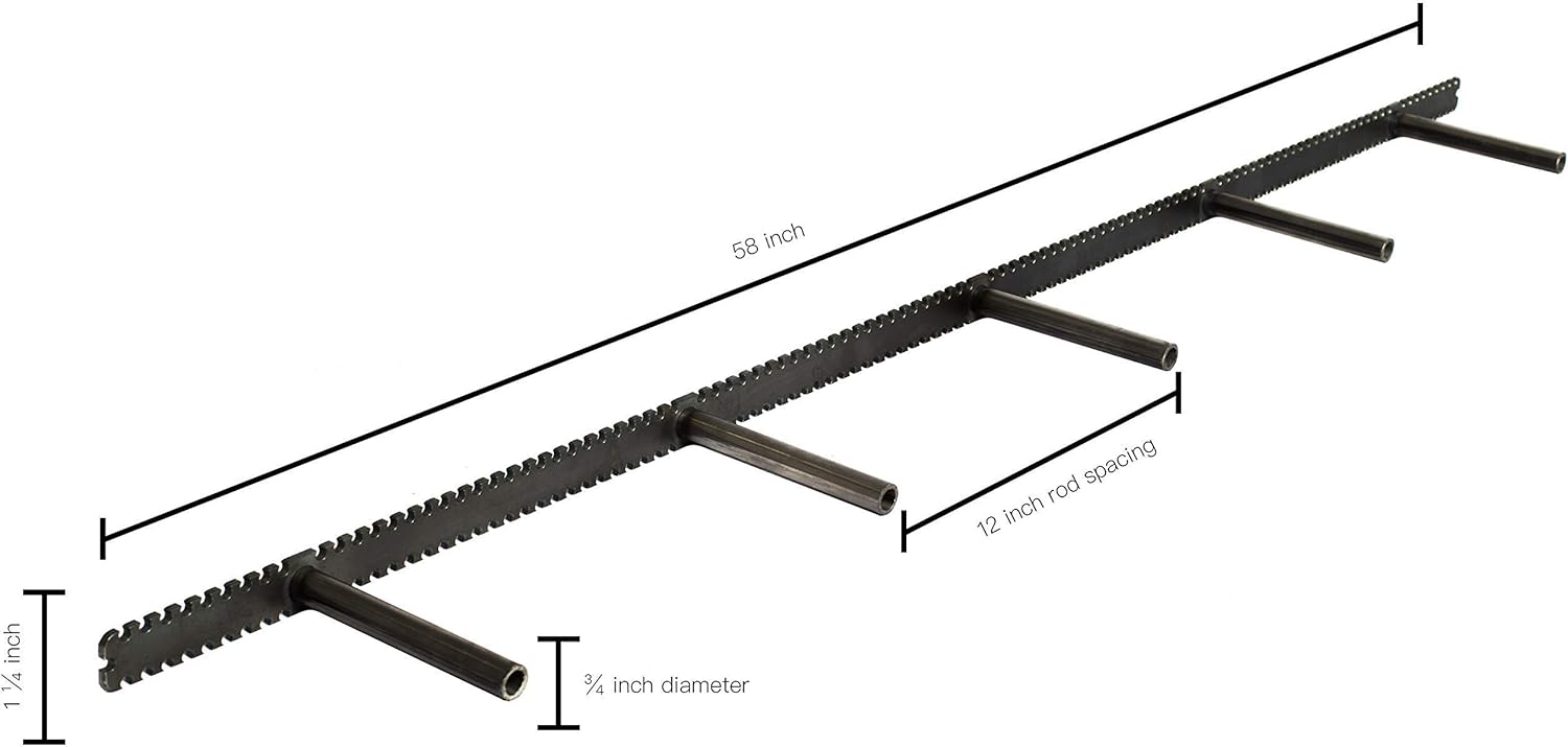 Sheppard Brackets - Heavy Duty Metal Floating Shelf Brackets Easy Mount, Mounting Locations Every Half inch (58 inch) Pack of 2