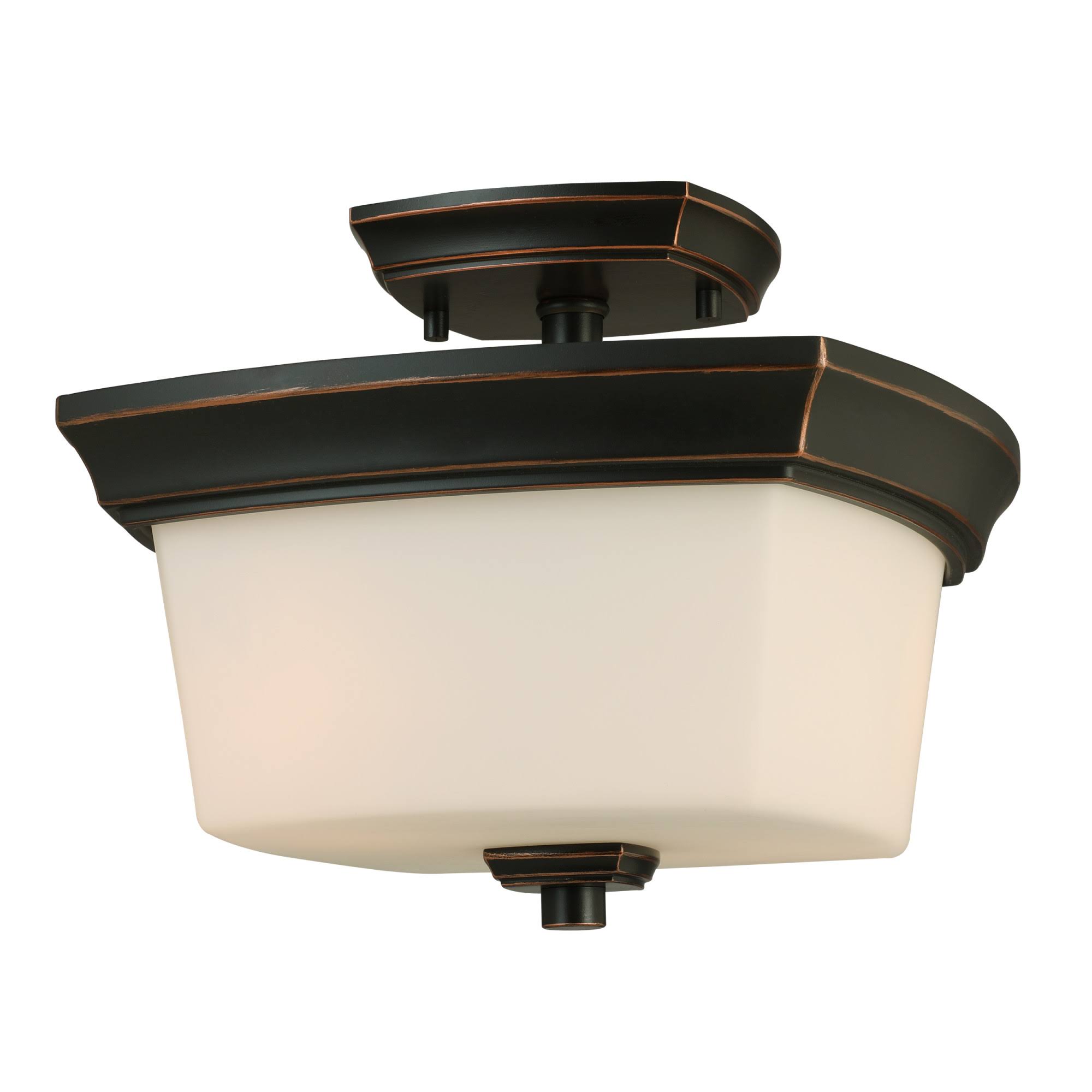 Eglo Vlacker 2-Light Semi Flush Mount in Oil Rubbed Bronze 203982A