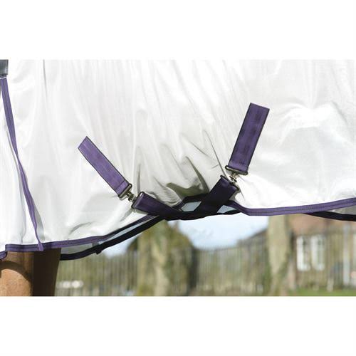 Weatherbeeta ComFiTec Essential Mesh II Combo Neck - White/Purple/Black