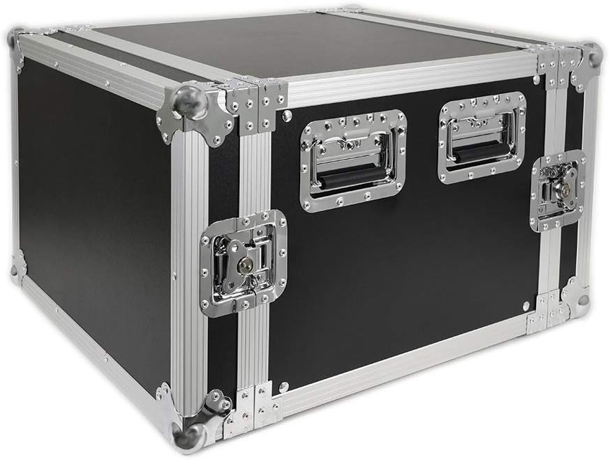 Seismic Audio - SA-PTR-8U - 8 Space Pro Audio DJ Road Rack Case - 8U Pro Tour Grade Case